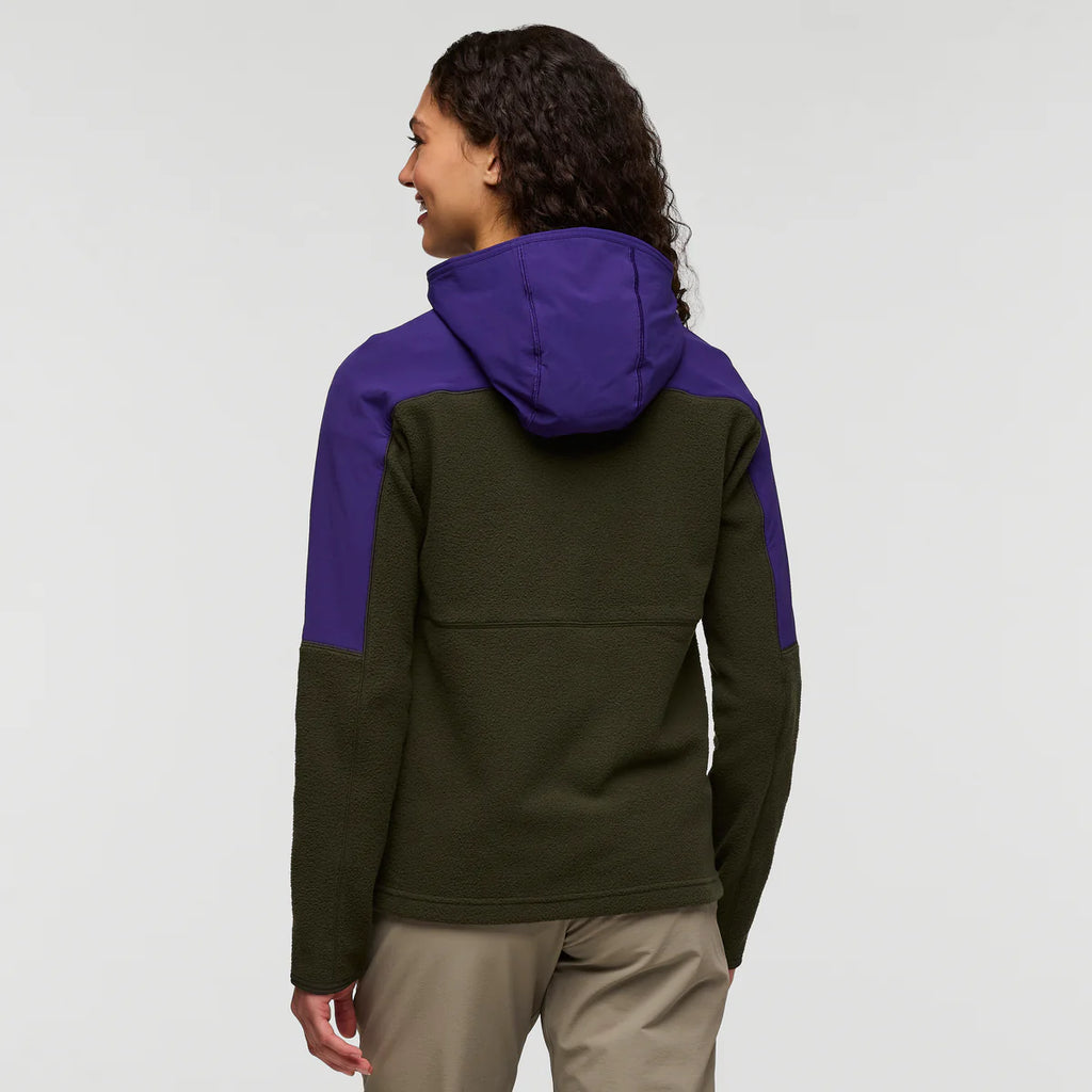 Polar Damski Abrazo Fleece Full-Zip Jacket, Black Violet and Woods